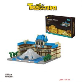 Bộ đồ chơi xếp hình lắp ráp Lego kiến trúc- viện Bảo tàng Louvre Pháp