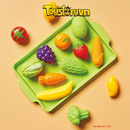 Đồ chơi nhà bếp Bánh Bamburger, Pizza, Bánh Bao, Trái cây DCNB101