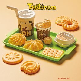 Đồ chơi nhà bếp Bánh Bamburger, Pizza, Bánh Bao, Trái cây DCNB101