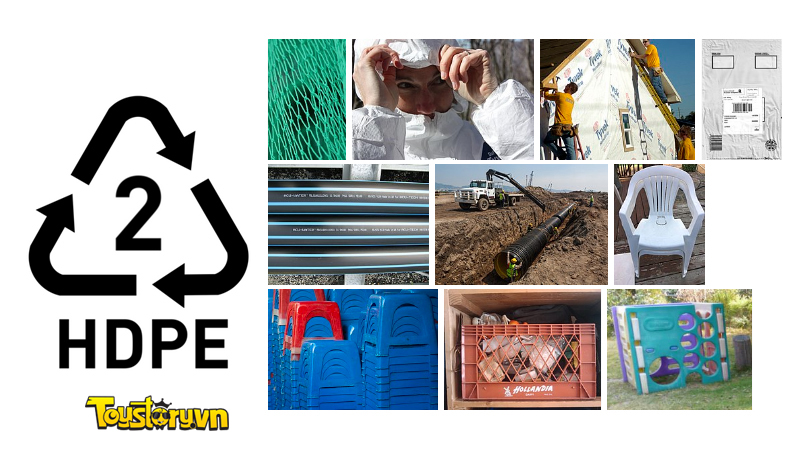 Nhóm Nhựa Số 2 - HDPE hay HDP