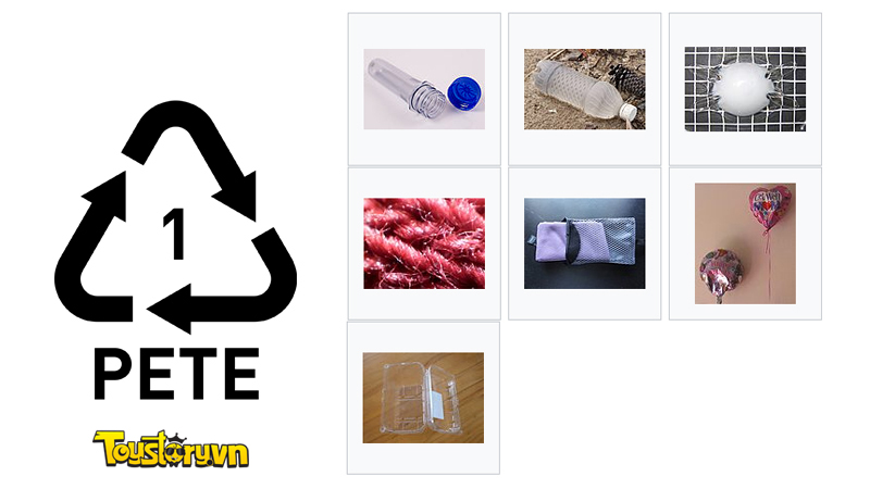 Nhóm Nhựa Số 1 - PETE hoặc PET