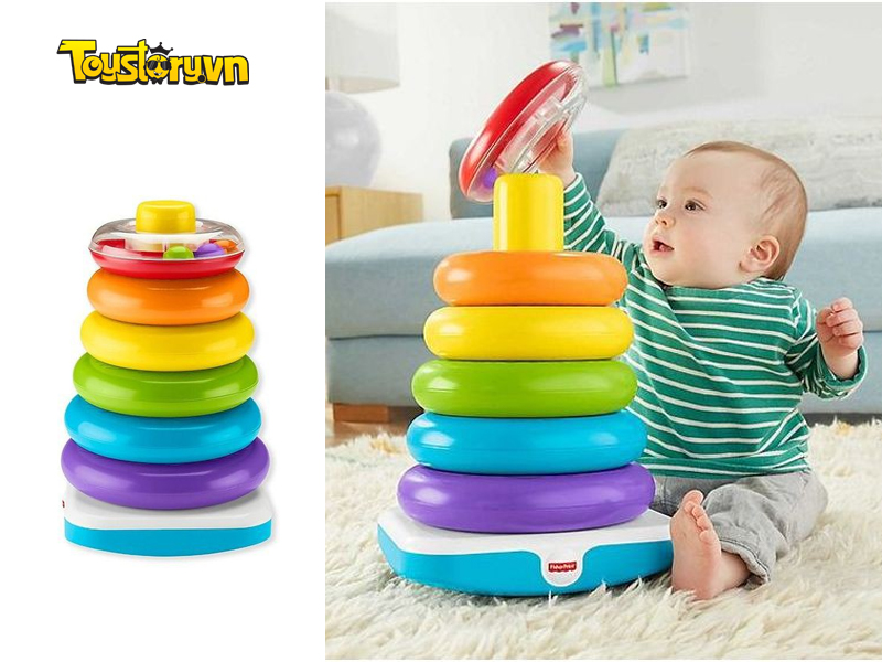 Đồ chơi Montessori Bộ xếp hình Cầu Vồng