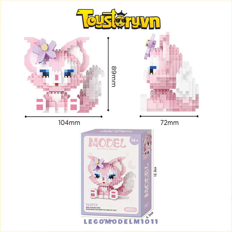 Đồ chơi lắp ráp Lego Mini Model Cáo Lina Bell 8,9cm 564PCS LEGOMODELM1011