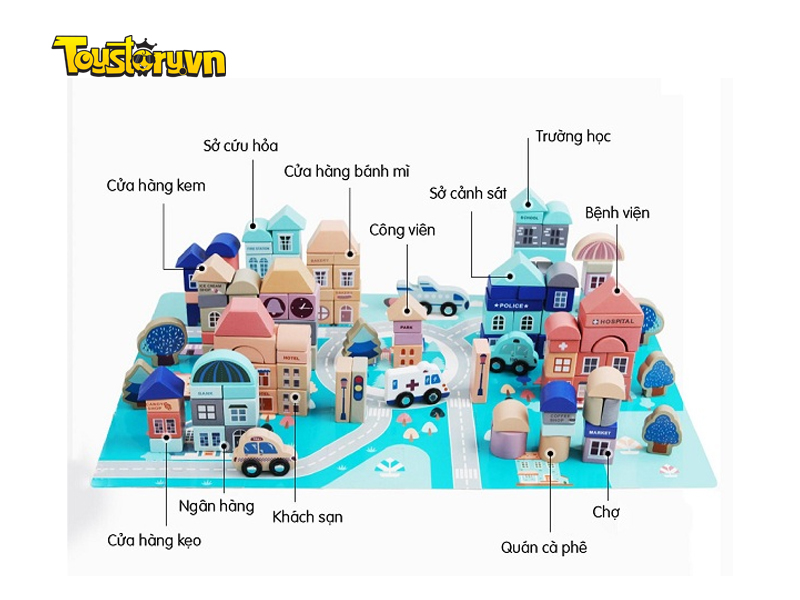 Mô hình Nhà Cửa, Xe cộ, Động Vật đồ chơi