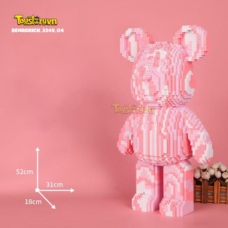Mẫu Lego Gấu Bearbrick 55cm đẹp