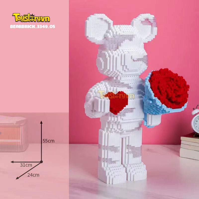 Mẫu Lego Gấu Bearbrick 55cm đẹp