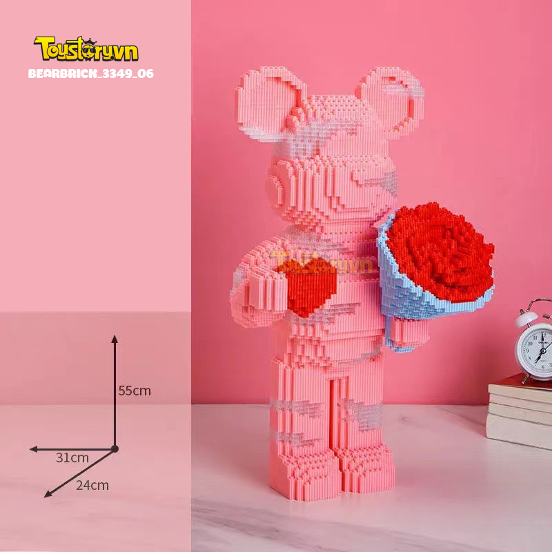 Mẫu Lego Gấu Bearbrick 55cm đẹp