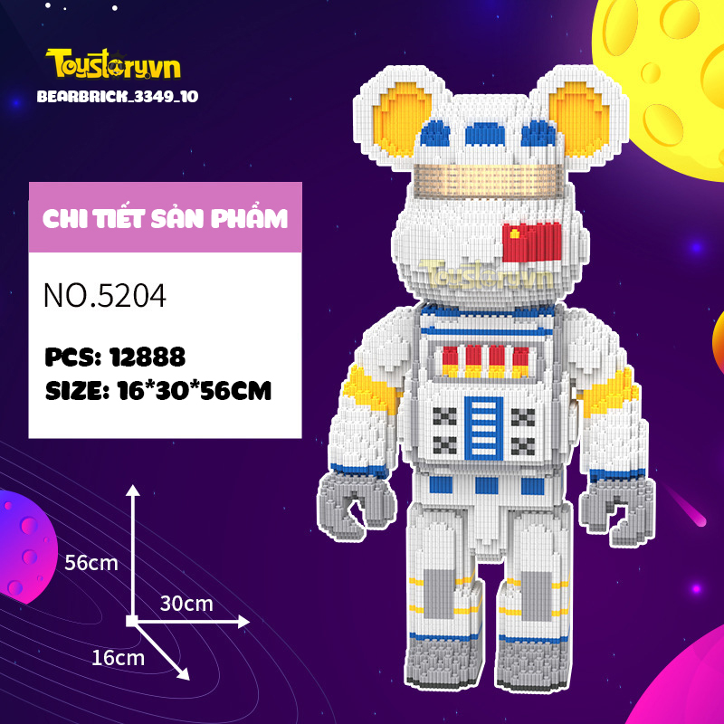 Mẫu Lego Gấu Bearbrick 55cm đẹp