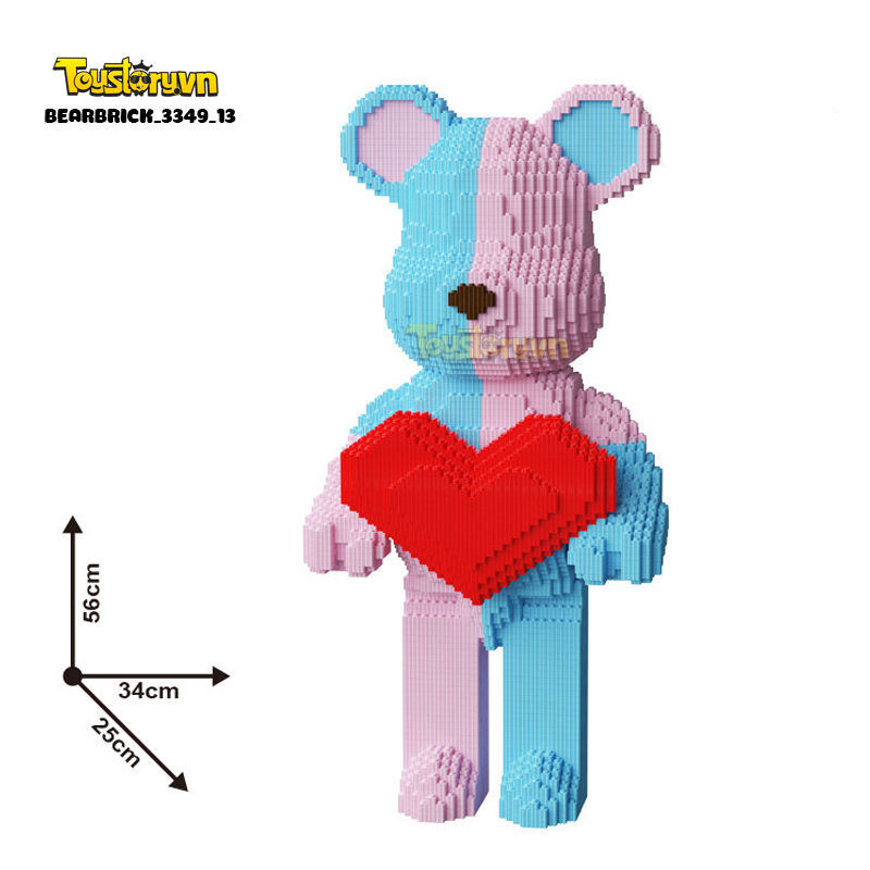 Mẫu Lego Gấu Bearbrick 55cm đẹp