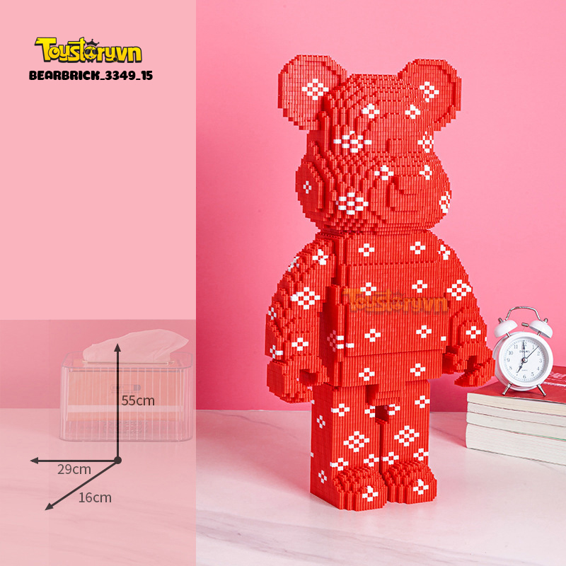 Mẫu Lego Gấu Bearbrick 55cm đẹp