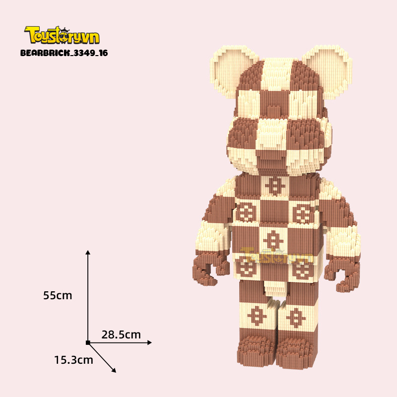 Mẫu Lego Gấu Bearbrick 55cm đẹp