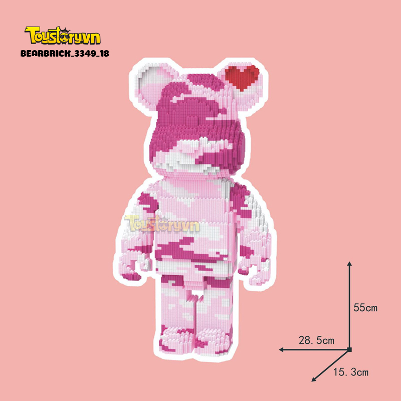 Mẫu Lego Gấu Bearbrick 55cm đẹp