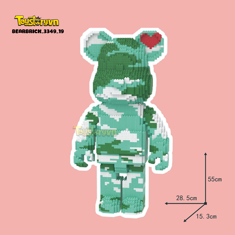 Mẫu Lego Gấu Bearbrick 55cm đẹp