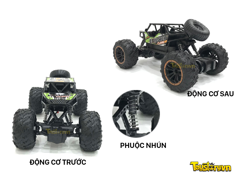 Kết cấu của một chiếc xe điều khiển từ xa địa hình