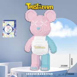 Lego Gấu BearBrick 45cm Gấu Búp Bê màu Trắng, Hồng, Xanh Lam Full Box Size Lớn Tặng kèm Búa - LEGOXINZBR1749