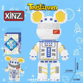 Lego Gấu BearBrick 45cm Gấu Phi Hành Gia Full Box Size Lớn Tặng kèm Búa LEGOXINZBR1728