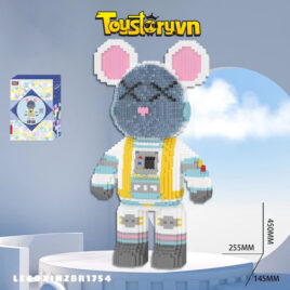 Lego Gấu BearBrick 45cm Gấu Tai Hồng Phi Hành Gia Full Box Size Lớn Tặng kèm Búa - LEGOXINZBR1754