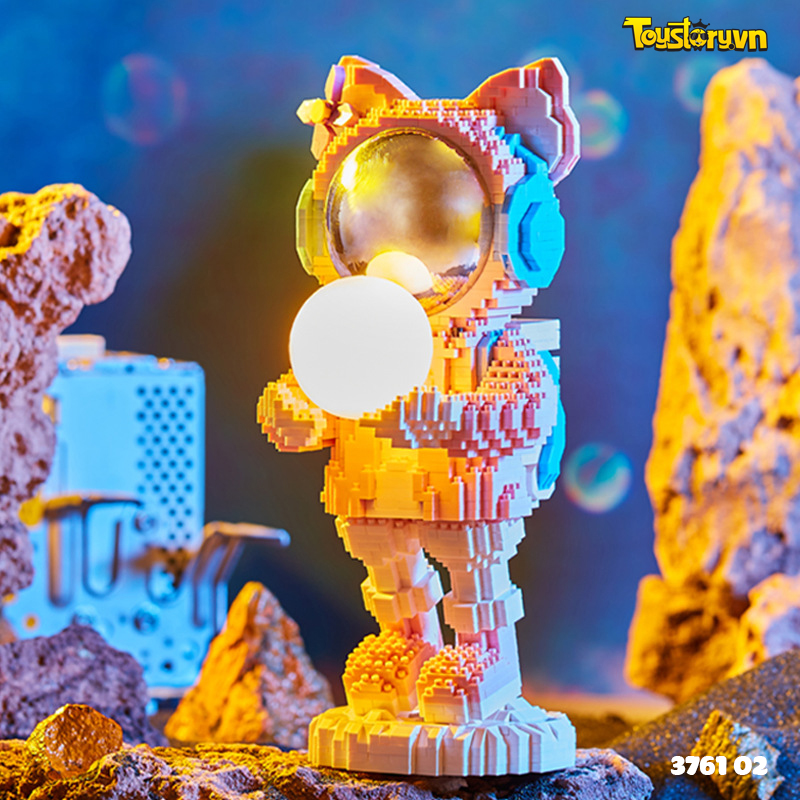 Lego Phi Hành Gia Cáo Mini Ôm Mặt Trăng Phát sáng (3761 02)