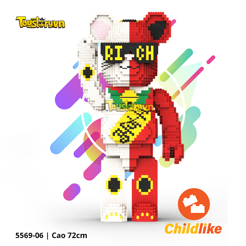 Lego Bearbrick Mèo Rich 72cm 5569-05