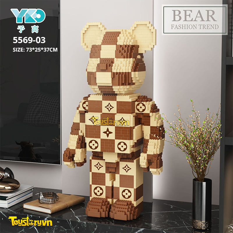 Mô hình Lego Bearbrick L.V 73cm có ngăn kéo 5569-03