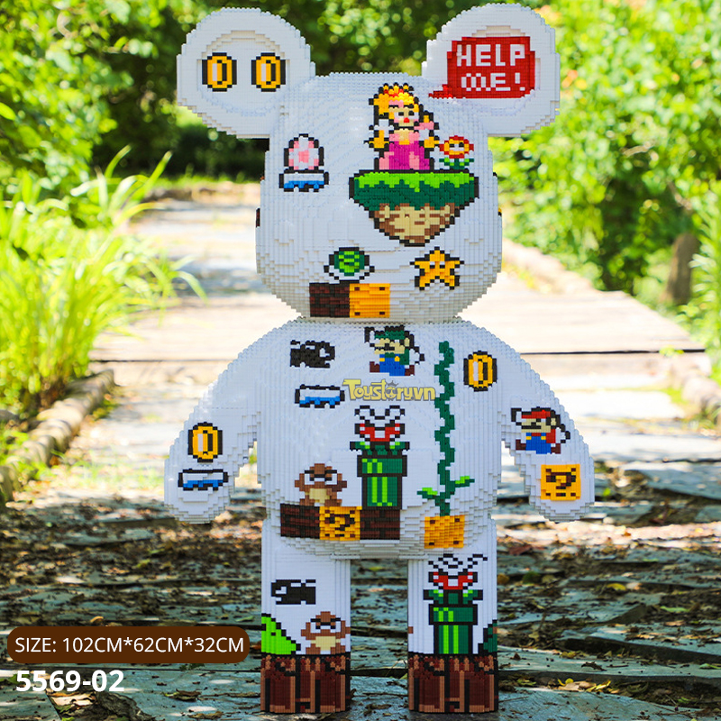 Mô hình Lego Bearbrick 102cm Super Mario Khổng lồ có ngăn kéo 5569-02