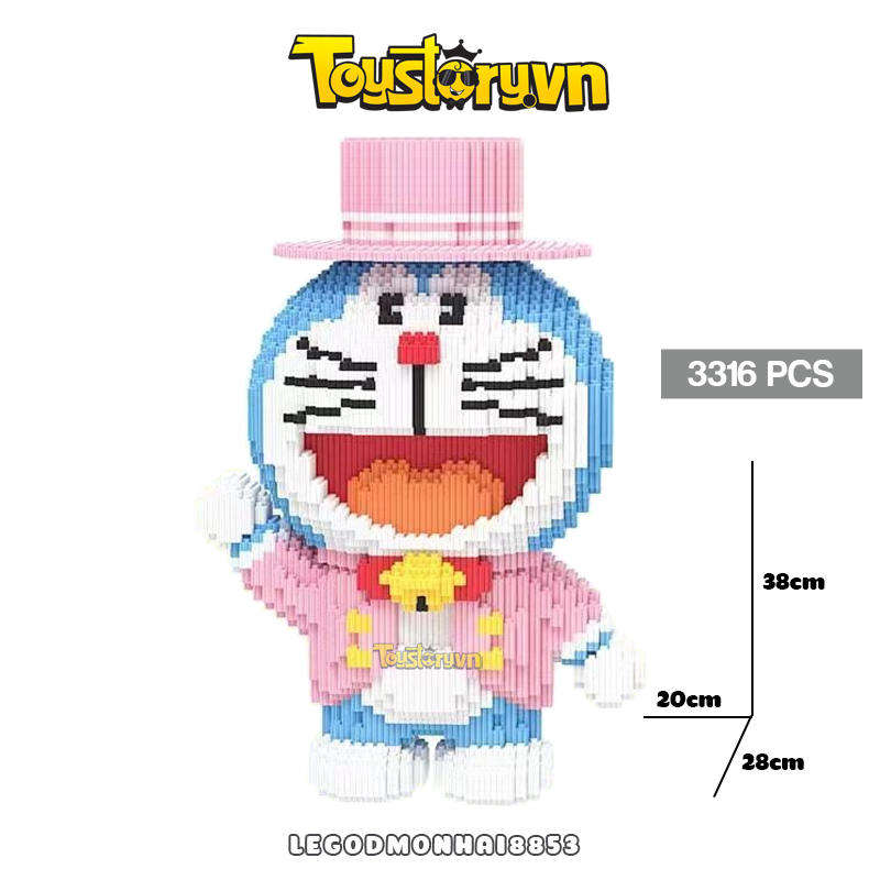 Lego Doraemon 38cm LEGODMONHAI8853
